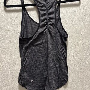 lululemon athletica Charcoal Racerback Tank Top